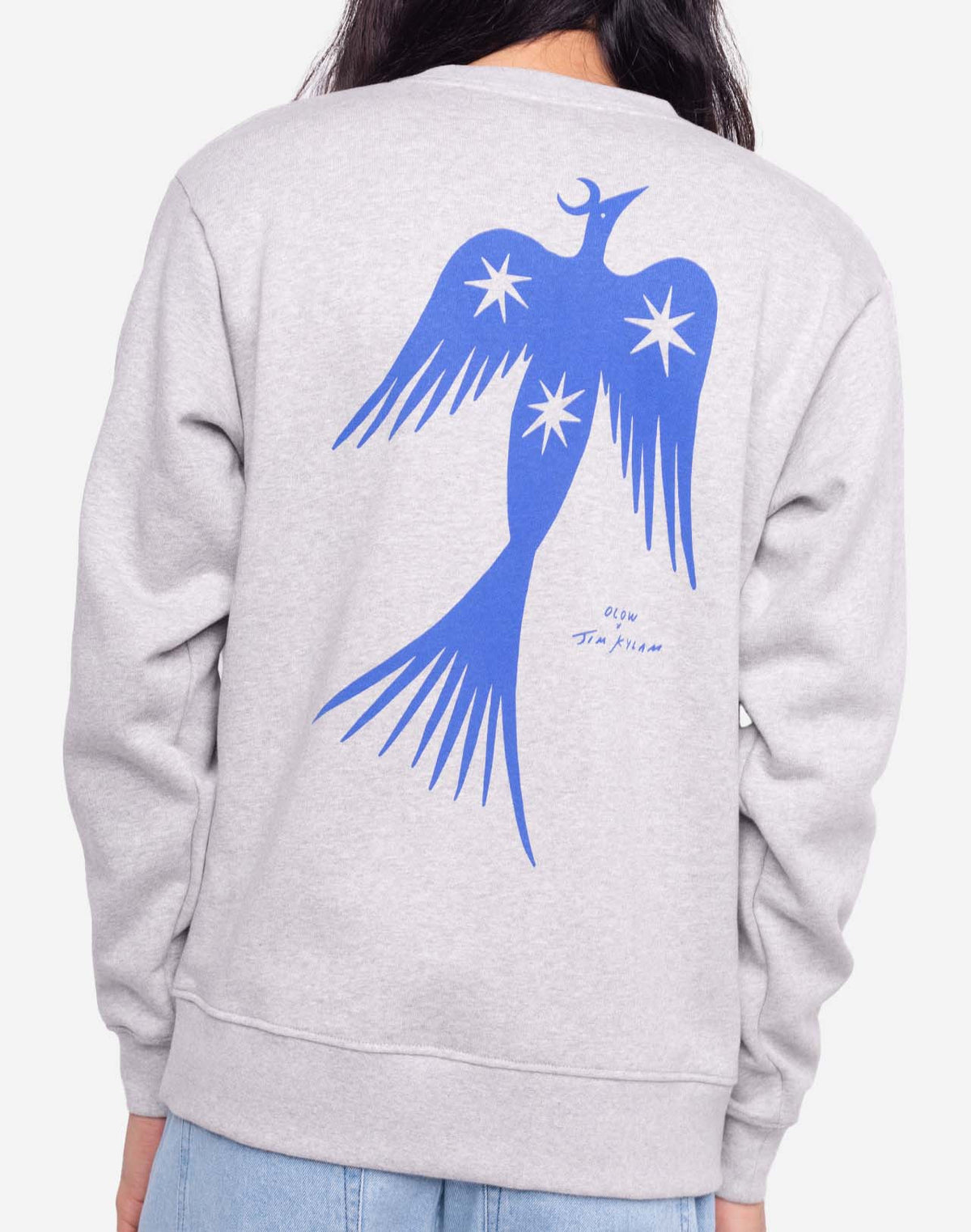 Night Bird Sweatshirt - Flecked Grey