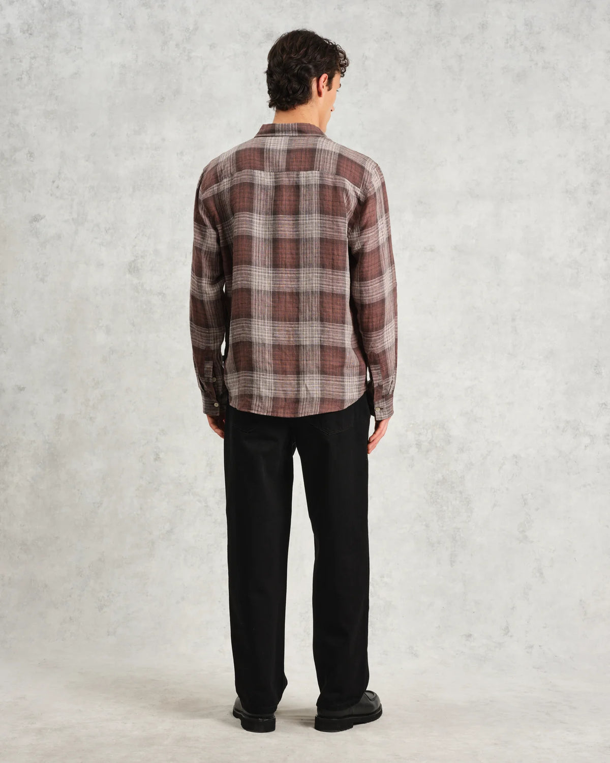 Jaunt Linen Shirt - Brown Check