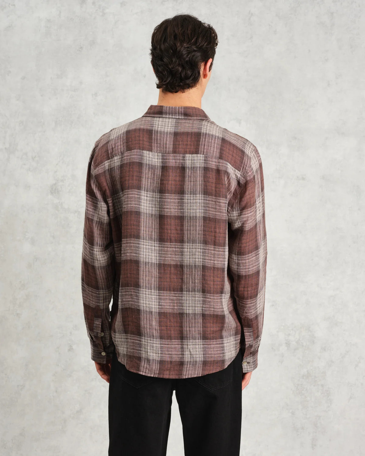 Jaunt Linen Shirt - Brown Check