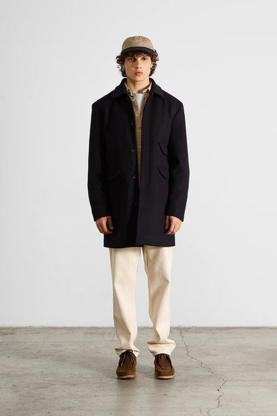 Lisboa Coat - Plain Navy