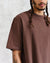 Milton Emerised Organic Cotton T-Shirt - Brown