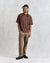 Milton Emerised Organic Cotton T-Shirt - Brown