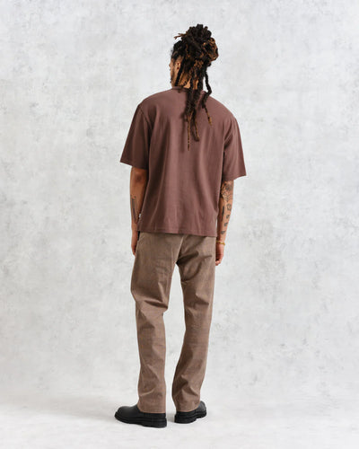 Milton Emerised Organic Cotton T-Shirt - Brown