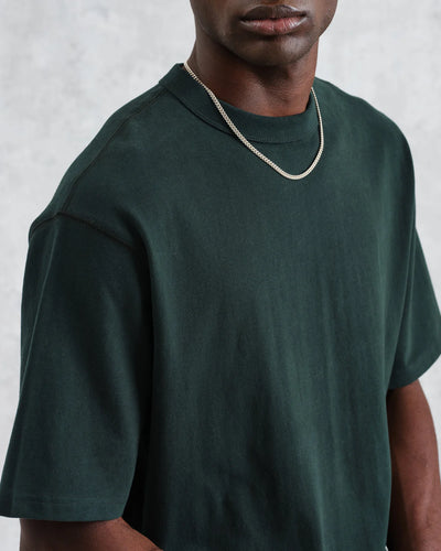 Milton Emerised Organic Cotton T-Shirt - Dark Green