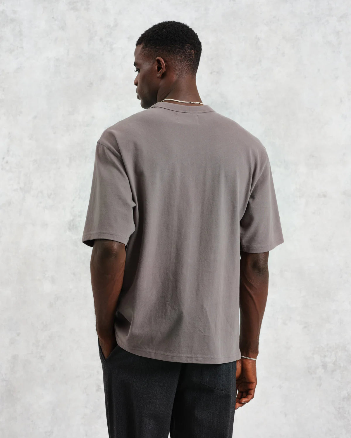 Milton Emerised Organic Cotton T-Shirt - Dark Grey