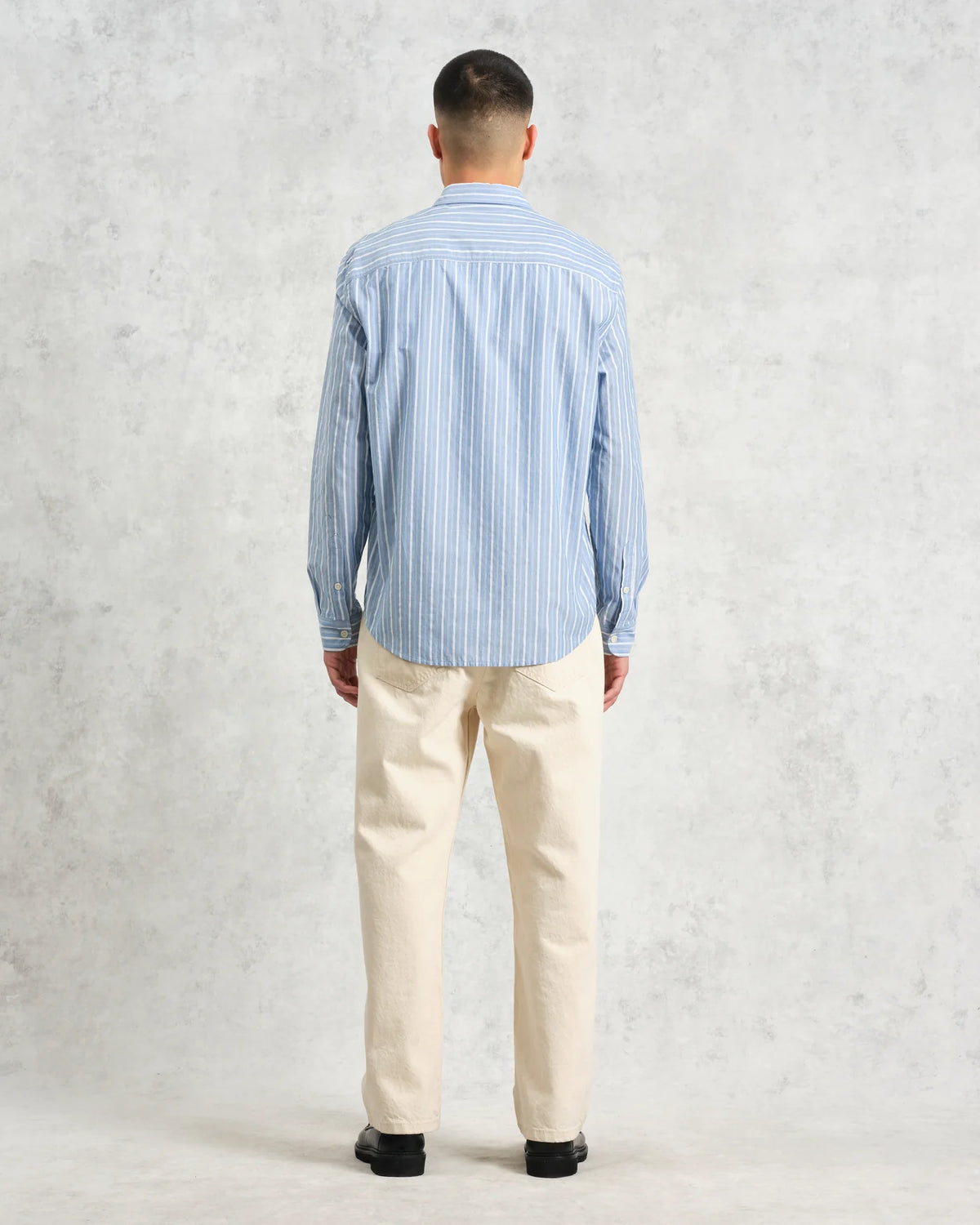 Rove Poplin Stripe Shirt - Blue