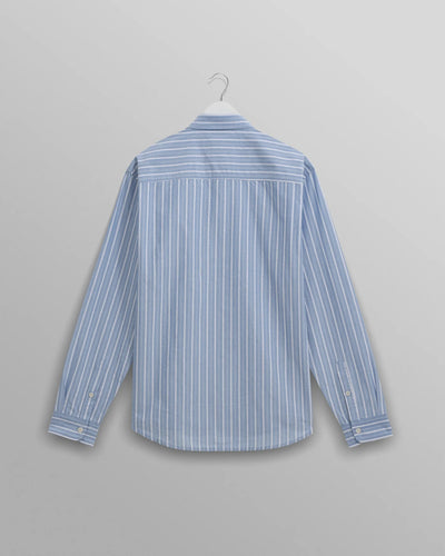 Rove Poplin Stripe Shirt - Blue