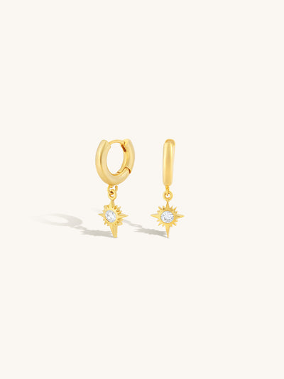 Vega Diamante Hoops - Gold Plating