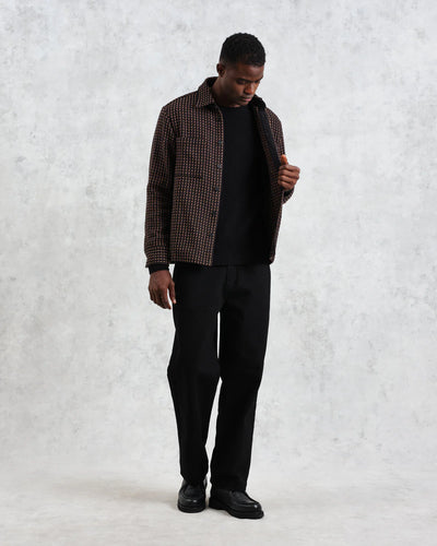 Whiting Overshirt Frome - Black/Beige