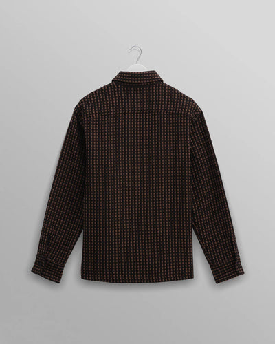 Whiting Overshirt Frome - Black/Beige