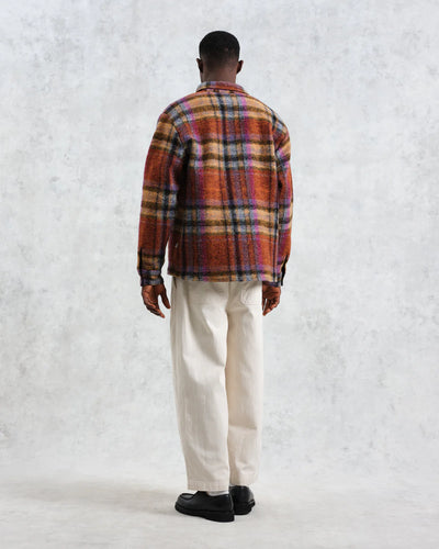 Whiting Wool Check Overshirt - Multicolour