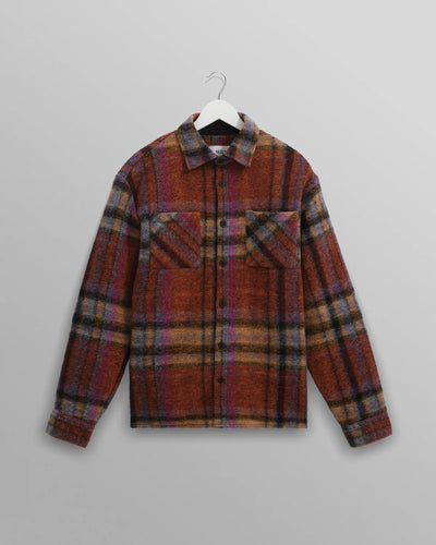 Whiting Wool Check Overshirt - Multicolour