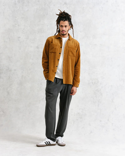 Whiting Jumbo Corduroy Overshirt - Ochre