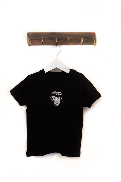 Peckham Mouth Baby Tee - Black